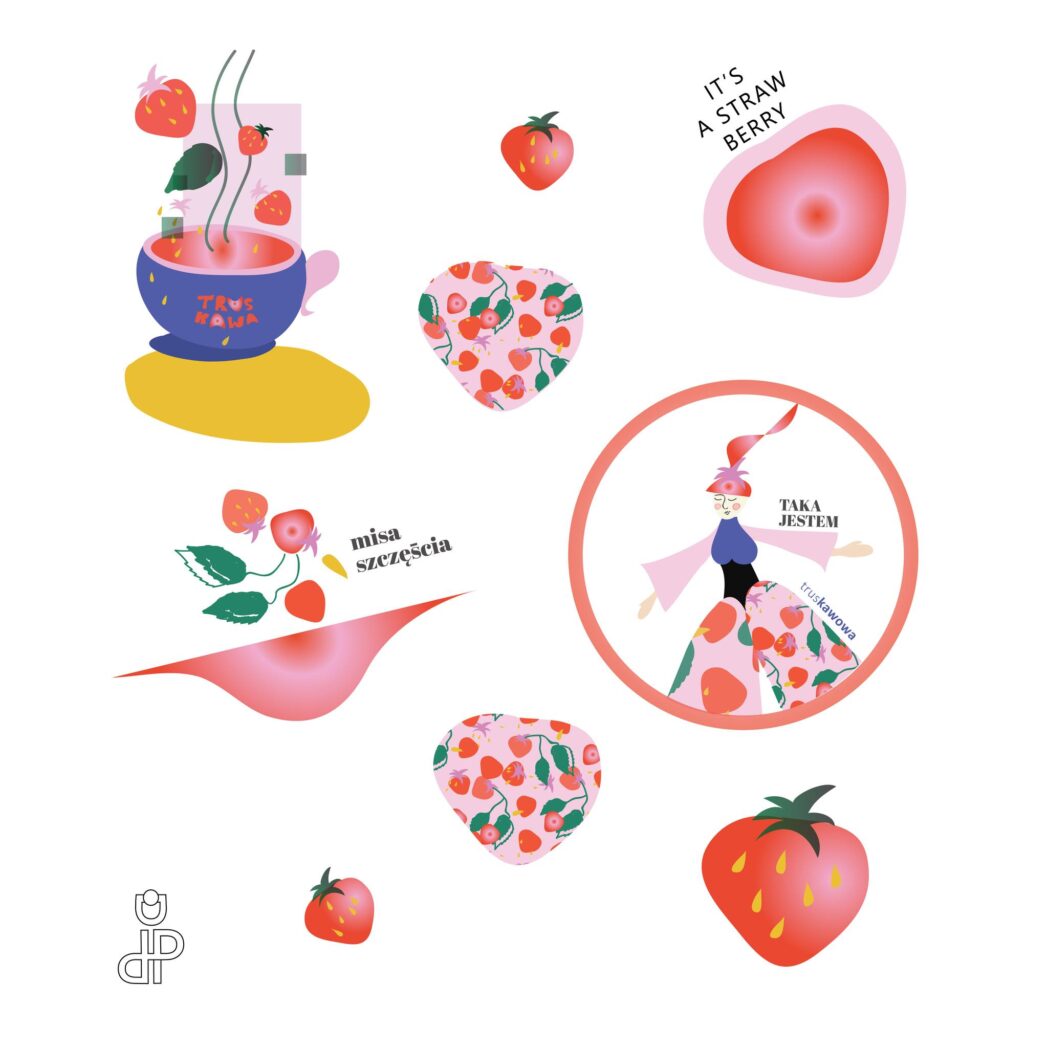 Zestaw naklejek_TRUSKAWA Zestaw naklejek_TRUSKAWA